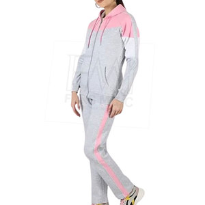 Survêtement deux pièces XXL Slim Fit décontracté de style de rue pour les femmes Logo de marque personnalisable hiver ensembles grande taille en vente - Product Image 4