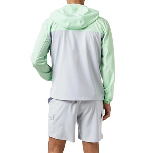 Conjunto corto y de chaqueta cortavientos de dos piezas personalizado, ropa de calle, chándal cortavientos de poliéster con cremallera, conjunto corto 2026 - Product Image 3