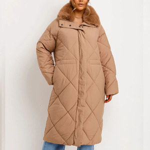Chaqueta de Invierno Gruesa y Larga para Mujer, Chaqueta Acolchada para Clima Frío, Logotipo Personalizado - Product Image 1