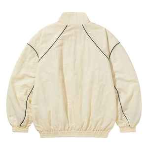 Chaqueta cortavientos retro para hombre, estilo streetwear, con cremallera, ligera, de nailon, tipo softshell, para deporte. - Product Image 3