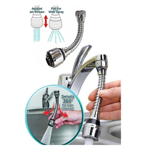 Mucit Home 360 °   Robinet de cuisine anti-éclaboussures rotatif, extension pour évier, 1 pièce - Product Image 2