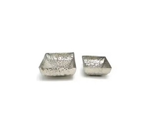Bol de service de nourriture de décoration de dessus de table en métal d'aluminium argenté fait à la main pour diner à la maison-fruits secs de chocolat de dattes - Product Image 2