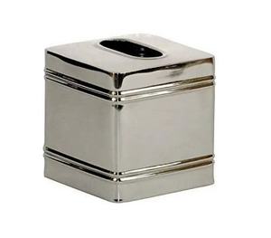 Modern Silver Metal Eco-friendly Handmade Durable <b>Tissue</b> Holder <b>Boxes</b> for Kitchen Dining New Designed Napkin Holders Wholesale - Product Image 3