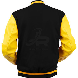 แจ็คเก็ตเลตเตอร์แมนผู้ชายสีพื้นดีไซน์ใหม่ เสื้อผ้าสตรีทแวร์สำหรับฤดูหนาว แจ็คเก็ตเลตเตอร์แมนผู้ชายสำหรับฤดูหนาวที่ให้ความอบอุ่น - Product Image 2