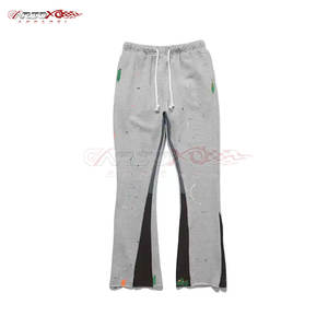 กางเกงวอร์มขาบานสำหรับผู้ชายกางเกงขาบานแบบผูกเชือกสำหรับใส่อยู่บ้านหรือใส่ตามท้องถนน - Product Image 3