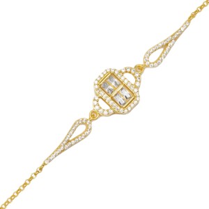 Round Shape Zircon Stone Trendy <b>Charm</b> Women Bracelet Turkish Handmade Wholesale 925 Sterling Silver Jewelry - Product Image 1