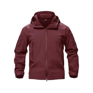 Wind Breaker <b>Jacket</b> Tactical Outdoor Softshell Black Waterproof Men Hooded Warm Hunting <b>Jacket</b> With Hood - Product Image 1