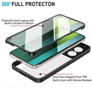 Para <span class=keywords><strong>Xiaomi</strong></span> 14T 14 <span class=keywords><strong>Lite</strong></span> POCO X7 M7 Pro Redmi A5 10C <span class=keywords><strong>Funda</strong></span> 360 <span class=keywords><strong>Funda</strong></span> de protección de cuerpo completo para Redmi Note 14S 14 Pro Plus 4G 5G <span class=keywords><strong>Funda</strong></span> - Product Image 2