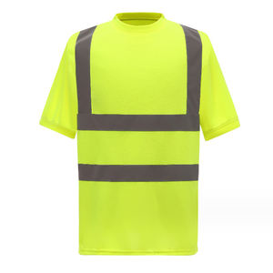High Quality Hi Vis Custom Safety Work Wear Reflective <b>Short</b> <b>Sleeve</b> t <b>Shirt</b> - Product Image 2