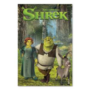 Póster Moderno de Shrek, el Héroe Audaz, con Diseño Atrevido para Decoración de Pared - Product Image 1