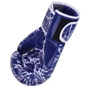 Guantes de boxeo de cuero de vaca de 14oz superventas diseño impreso personalizado alto para adultos MMA Fight 8oz PU cuero PVC 12oz - Product Image 4