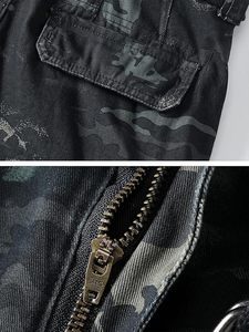 Pantalones Cargo con logotipo personalizado de calidad superior para hombres, ropa de calle cómoda con múltiples bolsillos utilitarios - Product Image 4