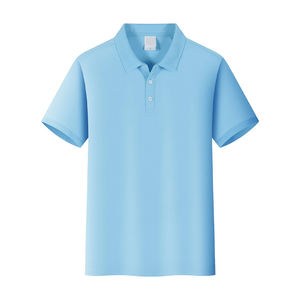 Nouveaux modèles de polos pour hommes vente en gros de t-shirts en coton tissu respirant avec logo et couleur personnalisés - Product Image 1