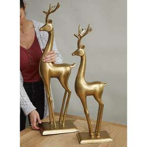 Modelos grandes de renos navideños al mejor precio Escultura de renos de aluminio de alta calidad avanzada de confianza para el hogar y el jardín - Product Image 2