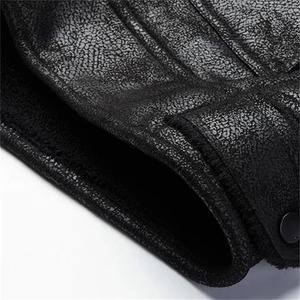<b>Jacket</b> Plus <b>Velvet</b> Lapel Thick Warm Fashion 2025 Autumn Winter <b>Men's</b> Suede Boutique Imitation Leather Top Large Size PU Coats - Product Image 3