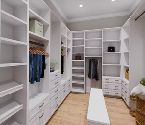 Venta Directa de Fábrica en China, Armarios Modernos y Económicos de Estilo Shaker Blanco para Vestidores, Fabricados en China - Product Image 3