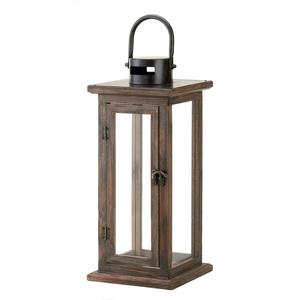 Proveedor de farol de madera Excelente calidad Portavelas de diseñador hecho a mano Venta caliente Tabletop Fancy New Wooden Lantern - Product Image 3