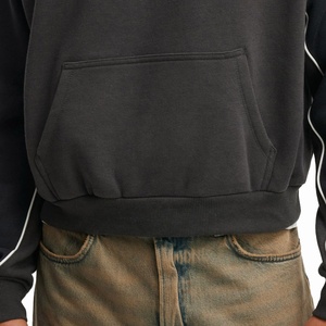 Sweat à capuche personnalisable brodé, coupe oversize, style streetwear, design color block, 100% coton, tissu épais 350 g/m², unisexe, haute qualité - Product Image 5