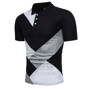 Polo de verano 2023 para hombre, camisetas de manga corta con músculos, último estilo, patrón sólido transpirable hecho de algodón/fibra de Bambú - Product Image 4