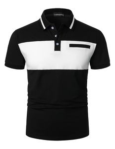 Dernière collection de polos pour hommes confortables, doux, coupe régulière avec motif solide, tissu en jersey respirant, vente avant - Product Image 5