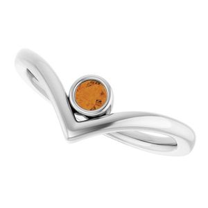 Bague de fiançailles solitaire en acier inoxydable, sertie clos, avec technologie d'incrustation, style éternité tendance, forme géométrique, placage griffe - Product Image 5
