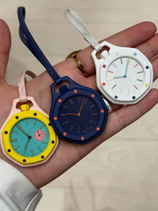 Montre de poche arc-en-ciel de haute qualité, personnalisée, nouveau style, co-marquage, en biocéramique blanche, style Pop Art, parfait comme pendentif ou cadeau - Product Image 2