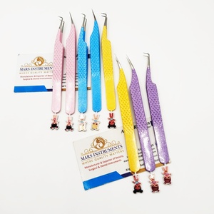 Pinzas para Extensión de Pestañas, Pinzas Japonesas de Acero Inoxidable, Rectas y Curvas de 45 y 90 Grados, Pinzas para Pestañas Bratz Girls - Product Image 6