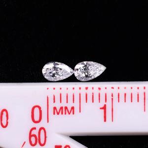 Paire de diamants de laboratoire cultivés en laboratoire, taille poire, VVS D, certifiés IGI, faits à la main, pour la fabrication de boucles d'oreilles, diamants CVD fantaisie en vrac à prix de gros - Product Image 3