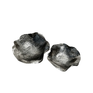 Tazón de Metal con Textura Martillada, Acabado Plateado, Diseño Moderno Ecológico, Tazón para Servir para Decoración del Hogar, Hotel y Cocina - Product Image 6