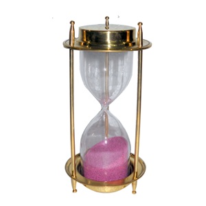 Promotional Item Metal Item Table Brass Item Unique Design Nautical Brass <b>Hourglass</b> Maritime Sand Timer Compass Good Quality - Product Image 1