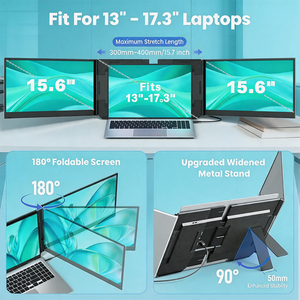 Monitor Portátil para <span class=keywords><strong>Laptop</strong></span> <span class=keywords><strong>de</strong></span> 15.6 Pulgadas IPS Tipo C con Posicionamiento Flexible y <span class=keywords><strong>Cambio</strong></span> <span class=keywords><strong>de</strong></span> Ángulo P7Pro - Product Image 3
