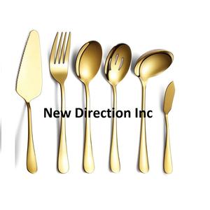 ชุดเครื่องใช้บนโต๊ะอาหารทำจากสเตนเลสเป็นมิตรต่อสิ่งแวดล้อมมีขนาดและรูปร่างที่กำหนดเองได้6ชิ้นสำหรับใช้ในบ้านโรงแรมร้านอาหาร - Product Image 1