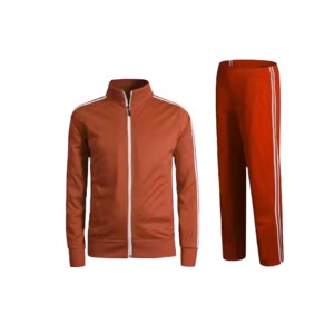 Meilleur concevoir votre propre survêtement personnalisé en polyester de haute qualité vêtements de sport pour hommes poches zippées survêtement homme 100% polyester - Product Image 2