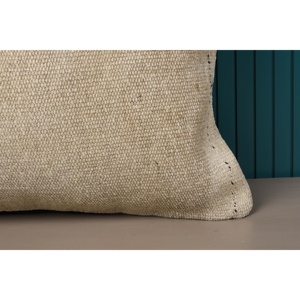 ปลอกหมอน kilim ขนสัตว์สีเบจและสีเขียวแนววินเทจแท้16X24นิ้วปอกระเจาถักด้วยมือสียอดนิยมเหมาะสำหรับตกแต่งห้องครัว - Product Image 4
