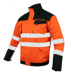 Chaqueta de Invierno de Seguridad Reflectante de Alta Visibilidad, de Poliéster de Primera Calidad, con Capucha Oculta, Acolchada e Impermeable - Product Image 1