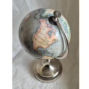 Globo náutico terrestre hecho a mano, mapa del mundo con Base de Metal para el hogar, oficina, estudio, elegante decoración de mesa para geografía - Product Image 2