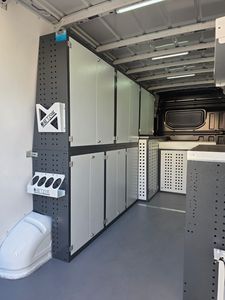 DETAY OEM - Sistema de Estantes Modulares para Almacenamiento en Vehículos, Estantes para Equipos en el Vehículo, Juegos de Estantes Izquierdo/Derecho, Recubrimiento Electrostático en Polvo - Product Image 3