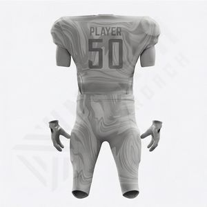 ชุดยูนิฟอร์มอเมริกันฟุตบอลแบบสั่งทำพิเศษสำหรับคนไซส์ใหญ่ ระบายอากาศได้ดี พิมพ์ลายแบบซับลิเมชั่น ผ้าโพลีเอสเตอร์ 100% สำหรับทีม - Product Image 2