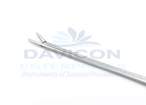 Pinzas de oreja de cocodrilo manuales, mordazas dentadas rectas delicadas/finas, porta agujas de acero inoxidable de 0,5 CM" - Product Image 3