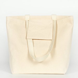 Sac fourre-tout en toile de 10 oz, résistant à l'eau et laminé, couleur unie, 17 x 14 x 6 (45 x 35 x 15 cm) - Product Image 4