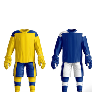 Tenues de hockey sur glace personnalisées de haute qualité pour équipes, service OEM, 100 % polyester, impression par sublimation, respirantes, antibactériennes - Product Image 3