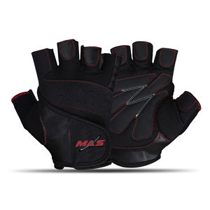 Gants de gymnastique en caoutchouc avec finition en cuir pour l'entraînement physique musculation entraînement haltérophilie - Product Image 2