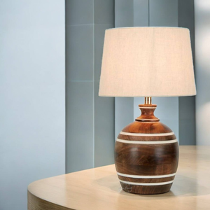 Lámpara decorativa de madera de último diseño Fabricante y exportador Lámpara de mesa de madera personalizada al precio más bajo de tradebit - Product Image 3