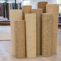 Moquette en rouleau de sisal en gros, avec support en jute, fibre naturelle, écologique, antidérapante, lavable, découpe sur mesure au mètre