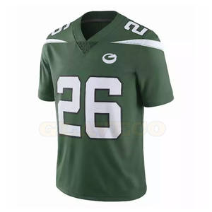 Maillot de football américain respirant de qualité supérieure, taille plus, manches courtes, 100% polyester, meilleur matériau, vente en gros - Product Image 2