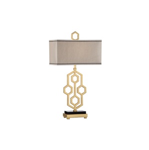 Table Lamp Floor long style aluminum table lamp traditional Modern Brass Iron <b>light</b> dark lantern table lamp Brass Designer style - Product Image 2
