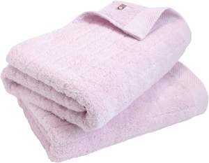 HIORIE-Toalla de algodón 100% Fuwarib, Toalla de baño de 60x120cm, 450GSM, hilo trenzado suave, diseño púrpura, venta al por mayor - Product Image 1