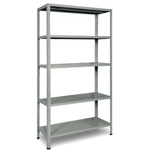 Kit de Estanterías Eurokit Gris Ral 7038 E500G, Encajables, 5 Niveles, 100x40x186cm - Product Image 2
