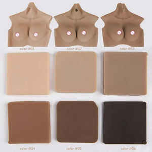 Cuello Redondo Silicona Formas de Pecho Artificial Sexy Pechos Grandes Prótesis para Travestis Drag Queen Shemale Transgénero - Product Image 6