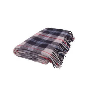 La couverture en laine douce Douglas Navy de qualité supérieure plaid tissé de style mexicain jette à bas prix - Product Image 5